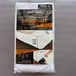White Bedskirt - Twin XL